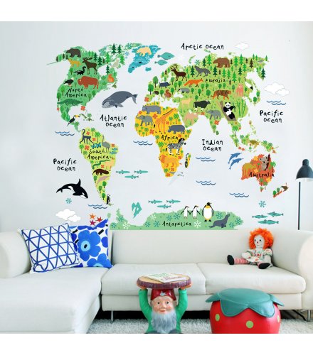 WST065 - World bedroom living room wall sticker
